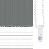 vidaXL Zebra rolgordijn Donkergrijs - 24% Korting!