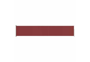 vidaXL Uittrekbaar Tuinscherm 117x600cm Rood - 40% Korting!