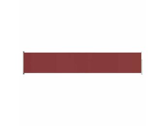 vidaXL Uittrekbaar Tuinscherm 117x600cm Rood - 40% Korting!