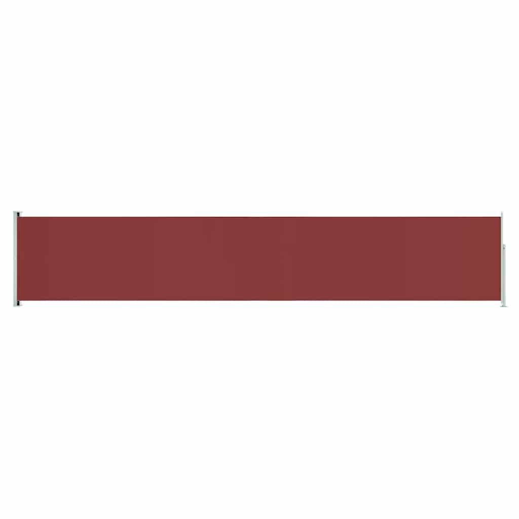 vidaXL Uittrekbaar Tuinscherm 117x600cm Rood - 40% Korting!