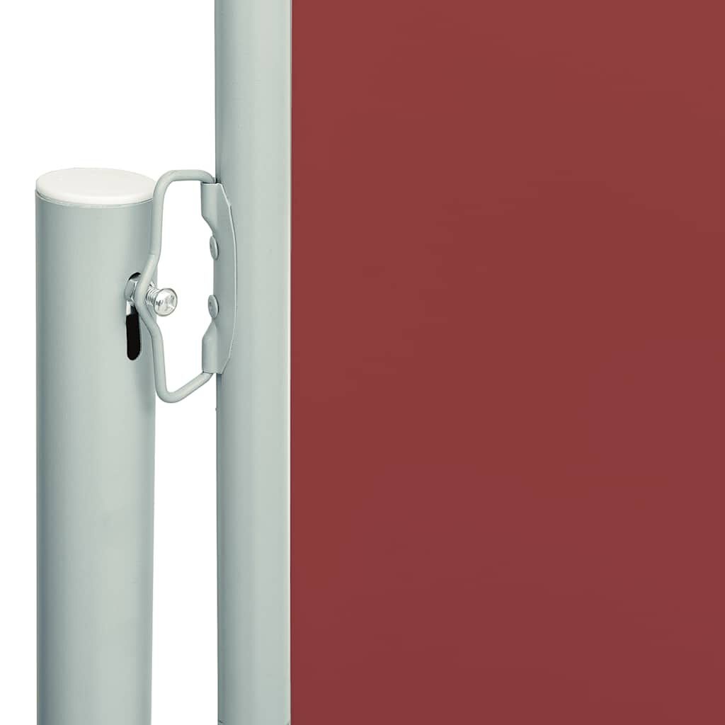 vidaXL Uittrekbaar Tuinscherm 117x600cm Rood - 40% Korting!