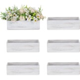 Nuptio Houten Witte Vaas Set (2 stuks) - 30cm - 48% Korting