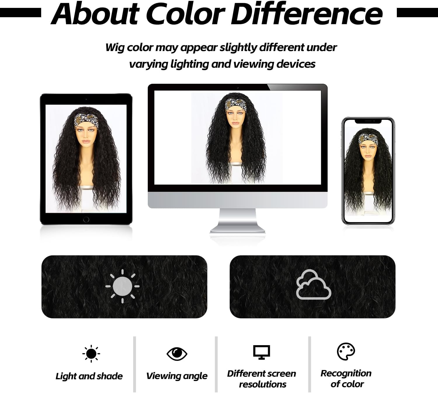 Sapphirewigs Lange Zwarte Krullende Pruik - 52% Korting!