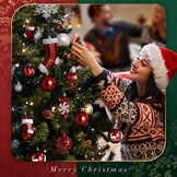 128 Kerstballen Rood & Wit - Onbreekbaar - 55% Korting