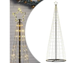 vidaXL LED Kerstboom 304cm Warm Wit - 60% Korting!