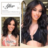 FESHFEN Haarverlenging Onzichtbaar - Blond Krullend (40cm) - 51% Korting!