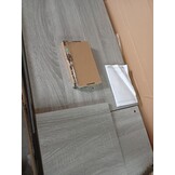 vidaXL Bureau met Plank (Grijs) - 53% Korting!