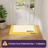 DEXI Binnendeurmat Grijs 90x140 cm - 27% Korting