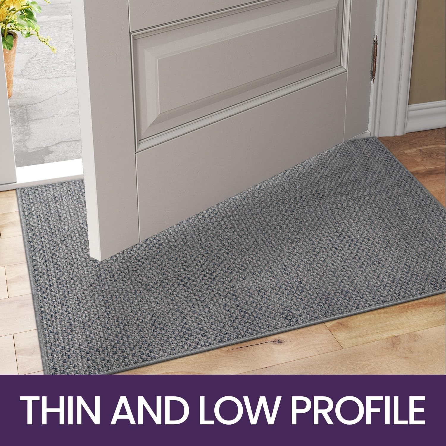 DEXI Binnendeurmat Grijs 90x140 cm - 27% Korting