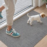 DEXI Binnendeurmat Grijs 90x140 cm - 27% Korting