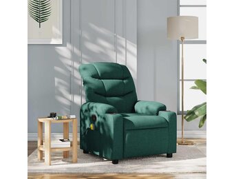 vidaXL Massagestoel Stoffen Donkergroen - 34% Korting