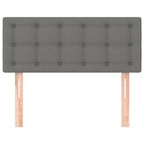vidaXL Hoofdbord 100x5x78/88 cm stof donkergrijs