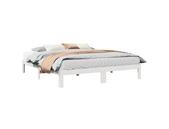 vidaXL Bedframe Grenenhout Wit 160x200 cm - 34% Korting!