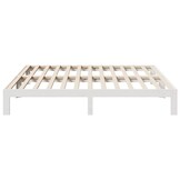 vidaXL Bedframe Grenenhout Wit 160x200 cm - 34% Korting!