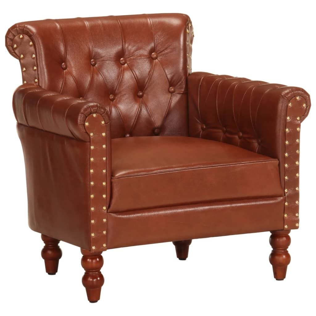 VidaXL Fauteuil - Echt Geitenleer Bruin (59% Korting)