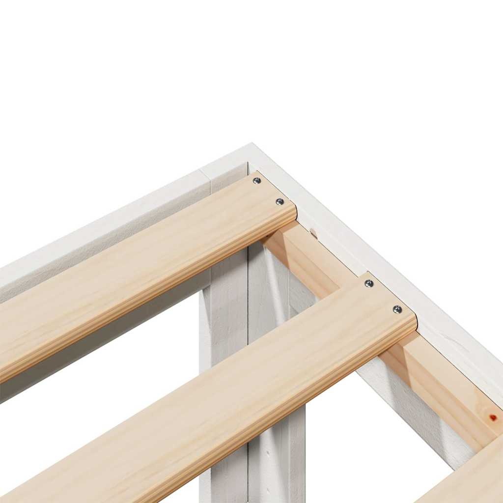 vidaXL Bedframe Grenenhout Wit 160x200 cm - 34% Korting!