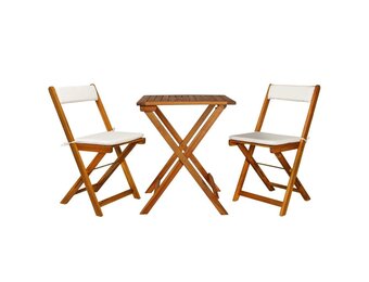 vidaXL 3-delige Acaciahouten Bistroset - 29% Korting!