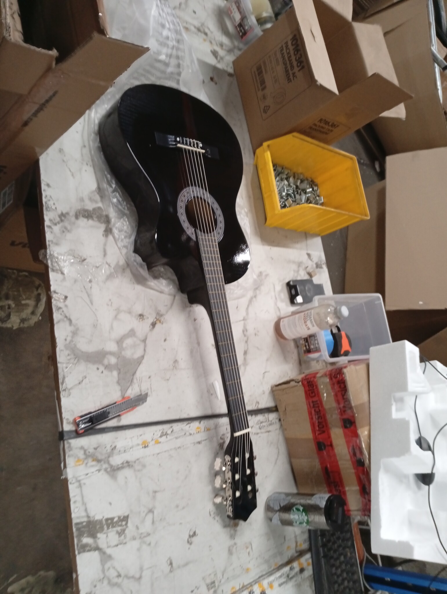 vidaXL Klassieke Gitaar Western Cutaway 38" Zwart - 53% Korting!