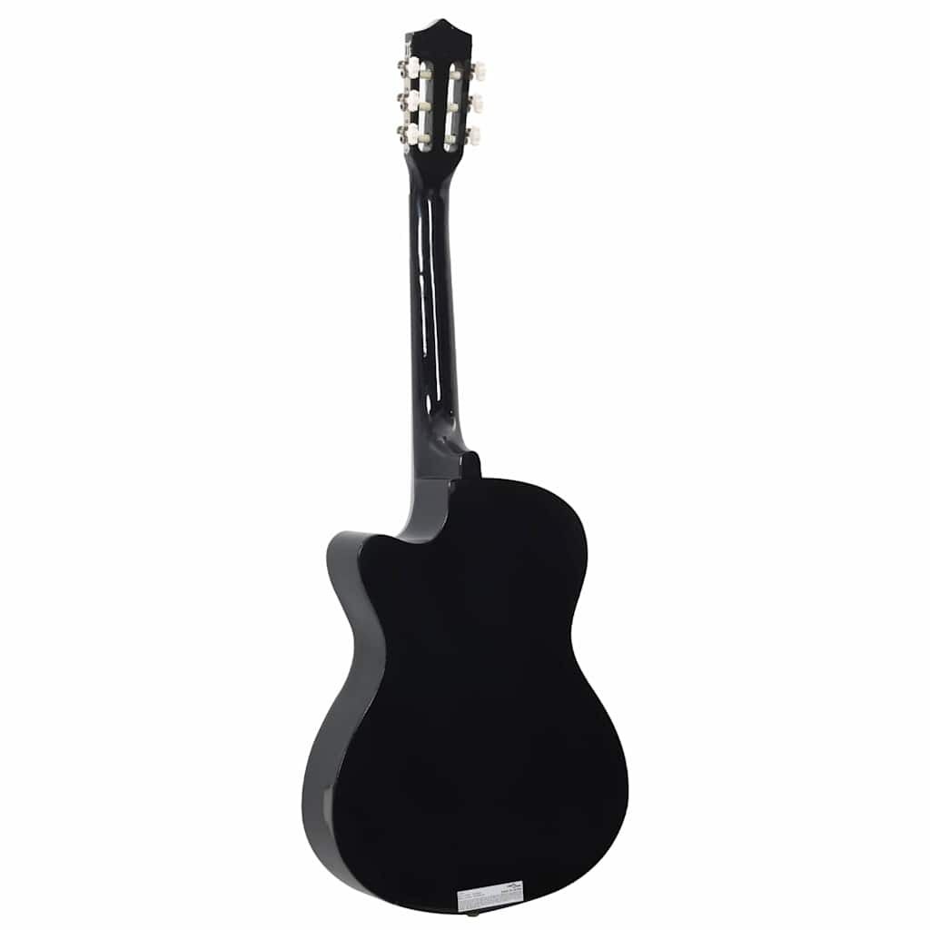 vidaXL Klassieke Gitaar Western Cutaway 38" Zwart - 53% Korting!
