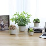 Set van 2 Zwarte Bloempotten (15cm) met Korting - Retourproduct