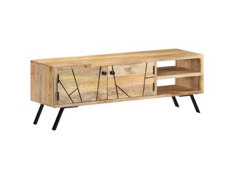 VidaXL TV-meubel 110x30x40 cm Massief Mangohout - 54% Korting!