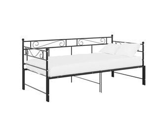 VidaXL Slaapbankframe Metaal Zwart 90x200 cm - 54% Korting!