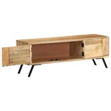 VidaXL TV-meubel 110x30x40 cm Massief Mangohout - 54% Korting!