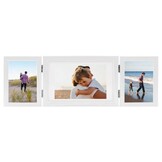 Retourtje: Fotolijst Drieluik Wit 28x18cm + 2x(13x18cm) - 26% Korting