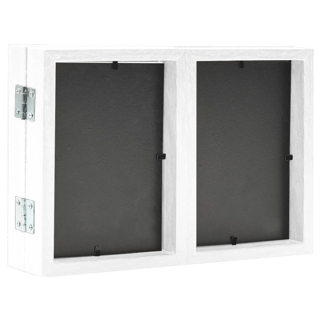 Retourtje: Fotolijst Drieluik Wit 28x18cm + 2x(13x18cm) - 26% Korting