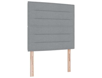 vidaXL Hoofdbord Verstelbaar Stof Lichtgrijs - 33% Korting!
