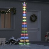 vidaXL LED Kerstboom Multikleur - 250cm - 32% Korting