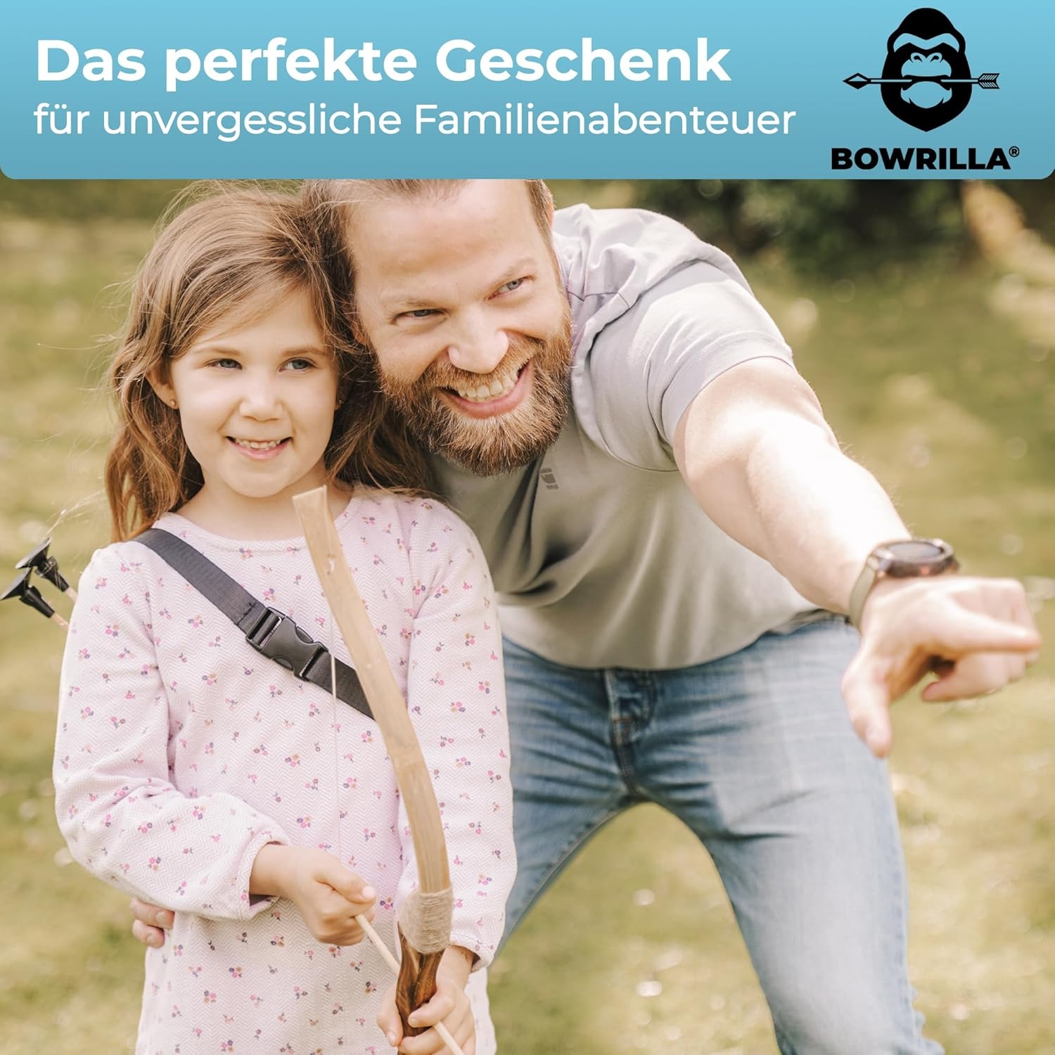 BOWRILLA® Houten Kinder Pijl & Boog Set - 34% Korting