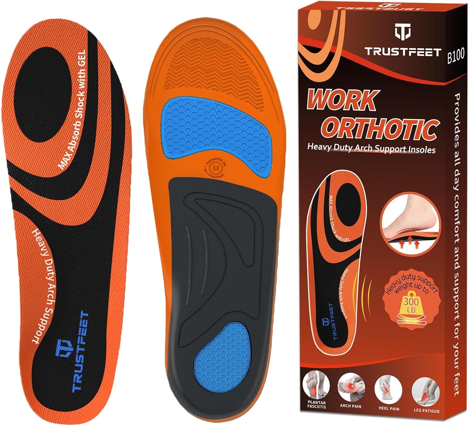 Orthopedische Werkinlegzolen Trustfeet B101 M (41-43) - 24% Korting!