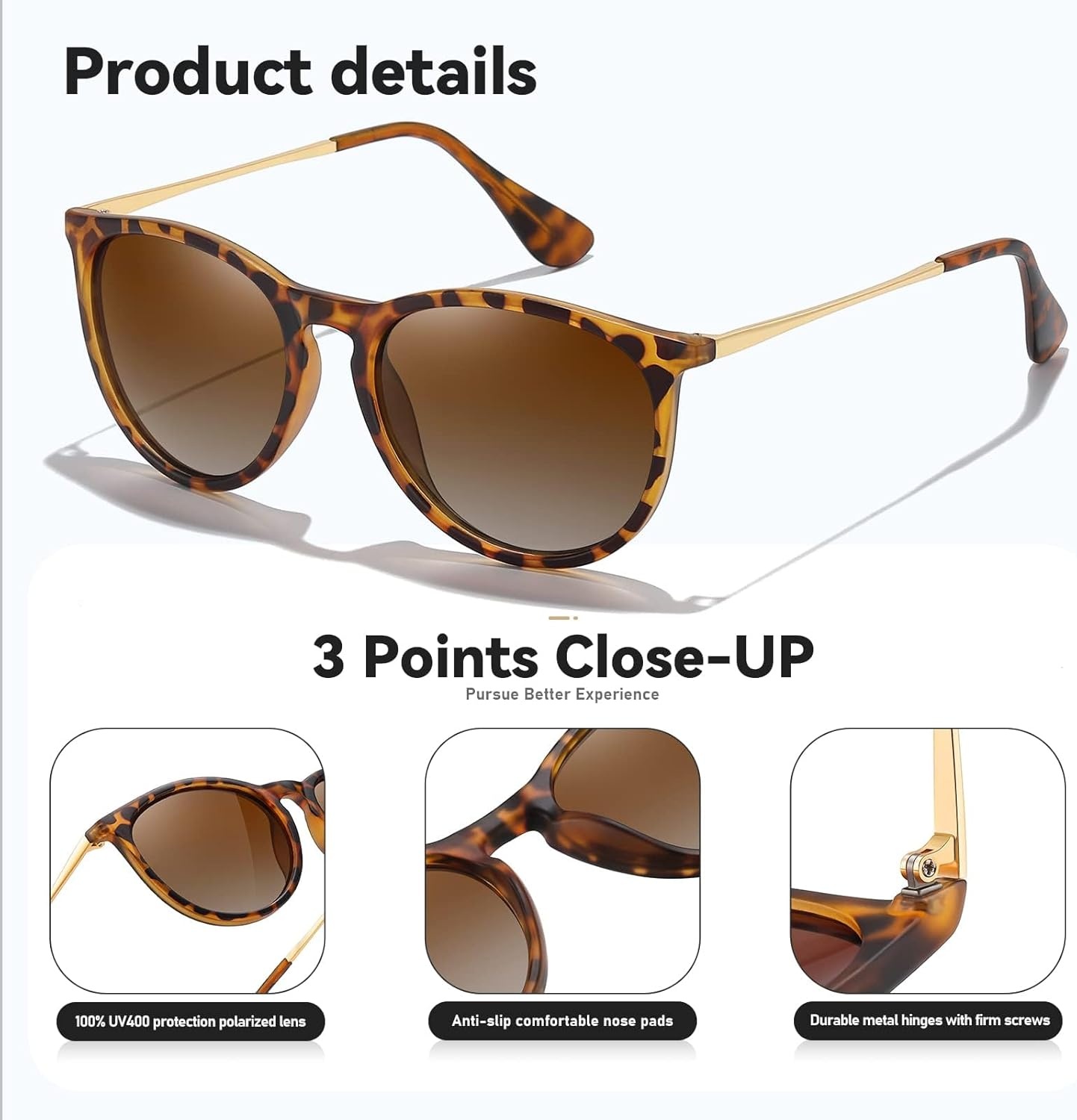 63% Korting: Gepolariseerde Retro Zonnebril UV400 - Unisex