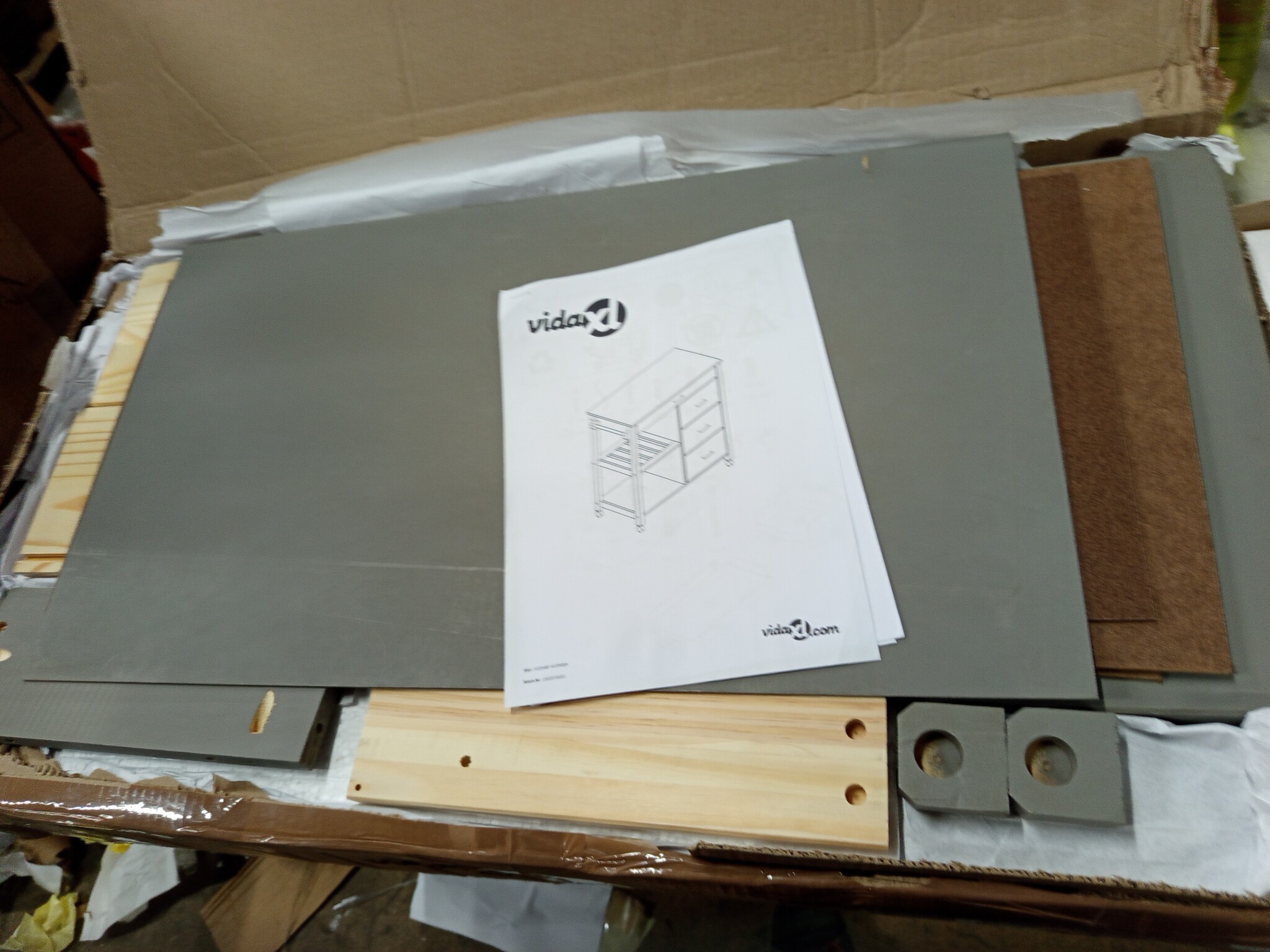 vidaXL Keukentrolley MONZA Grenenhout - 59% Korting!