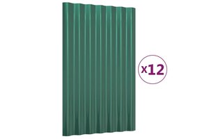 VidaXL Dakpanelen Groen - 31% Korting! (12 stuks)