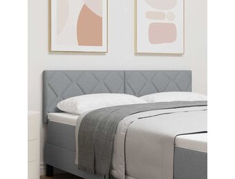 vidaXL Hoofdbord Stof Lichtgrijs 144cm - 59% Korting!