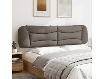 vidaXL Hoofdbordkussen 200 cm Stof Taupe - 60% Korting!