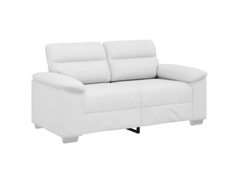 vidaXL 2-zitsbank Wit Kunstleer 120 cm - 59% Korting!
