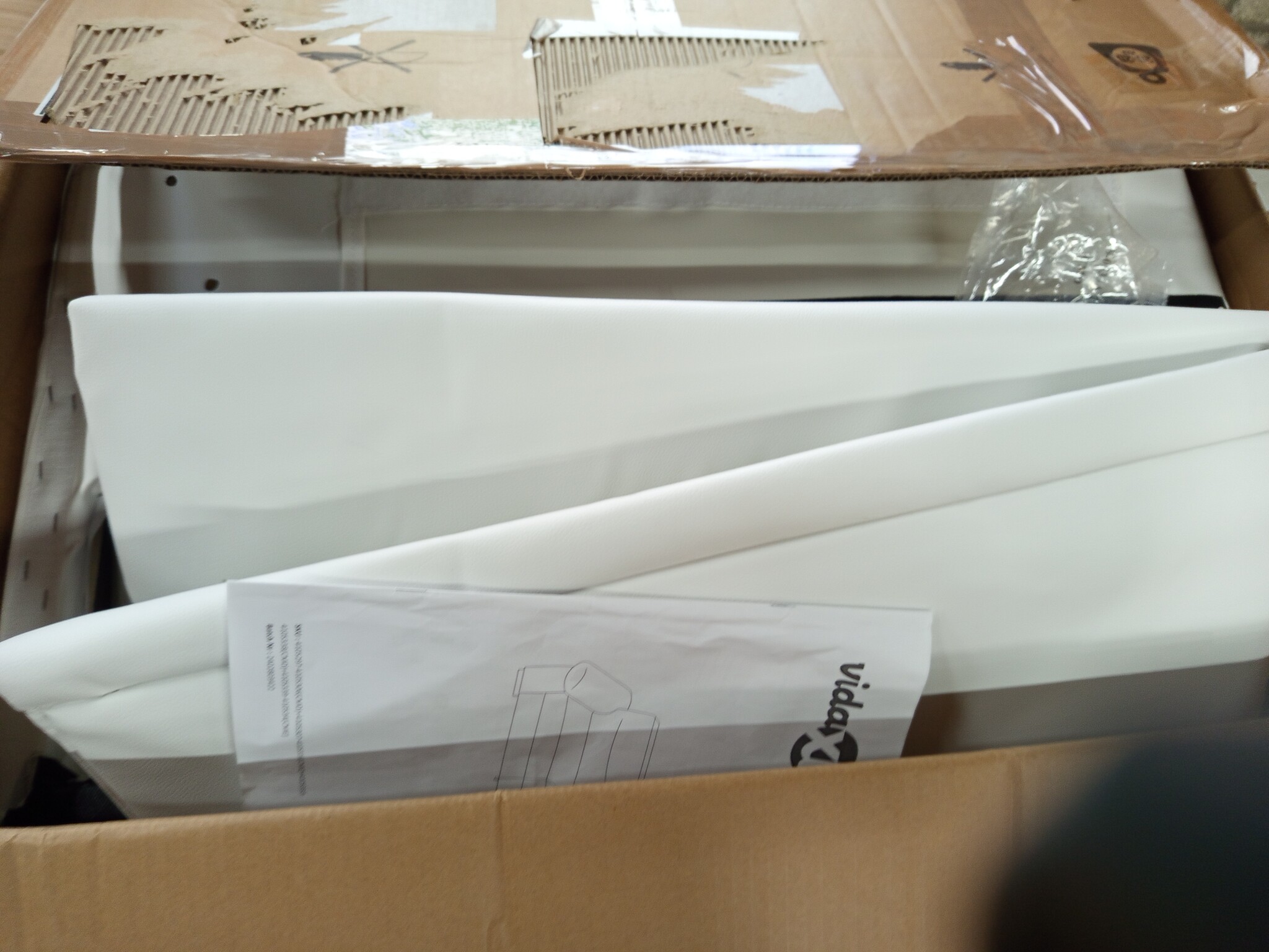 vidaXL 2-zitsbank Wit Kunstleer 120 cm - 59% Korting!