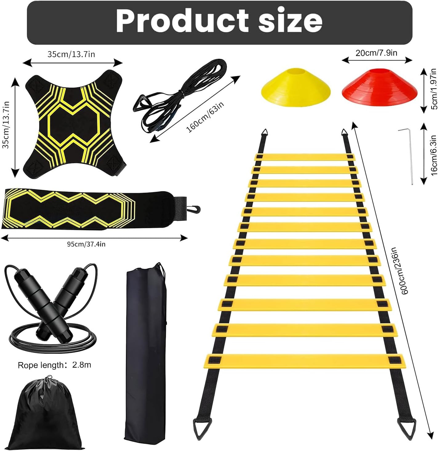 Voetbal Trainingsset: Coördinatieladder & Kicktrainer - 25% Korting