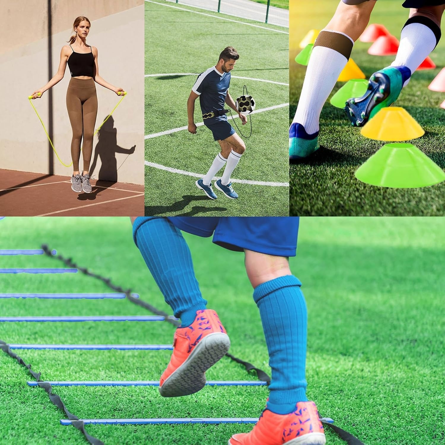 Voetbal Trainingsset: Coördinatieladder & Kicktrainer - 25% Korting