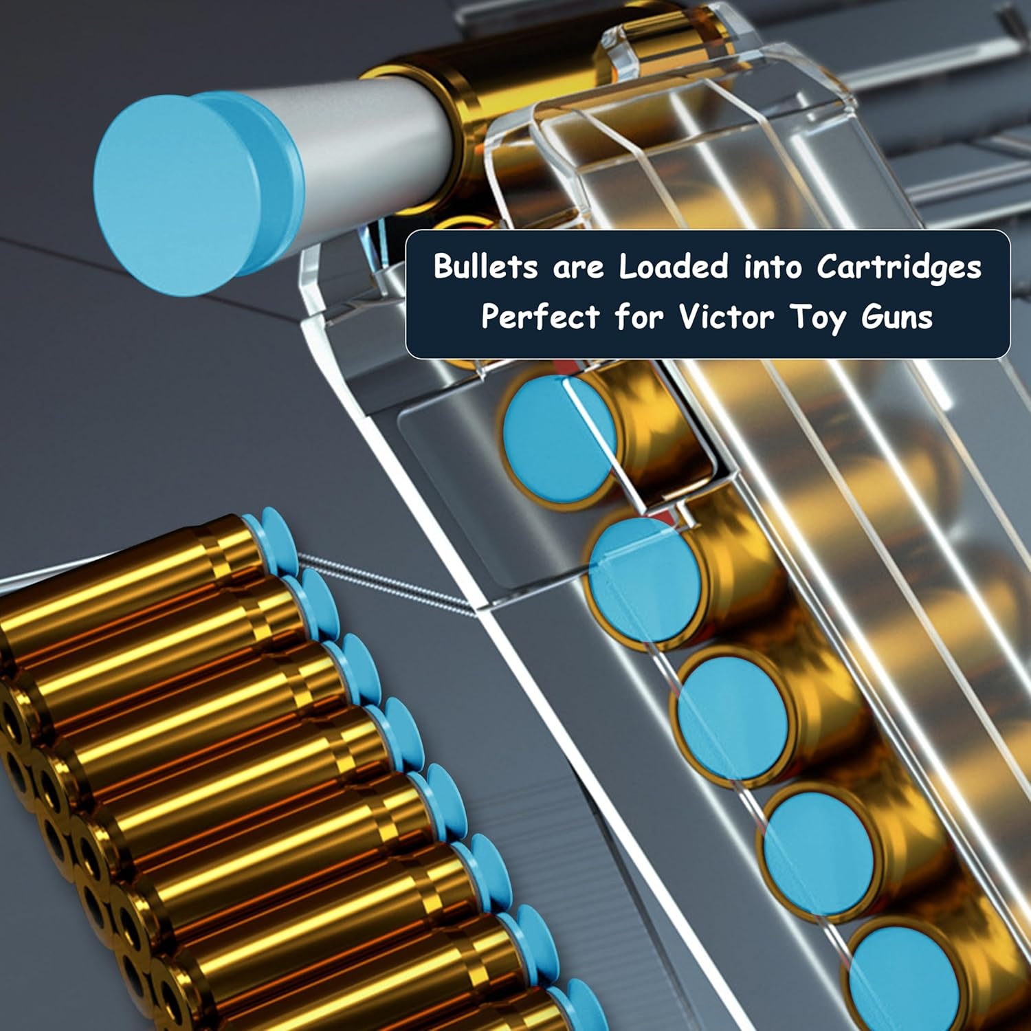 20 Foam Patronen met Zuignap - Grijs/Blauw | 34% Korting