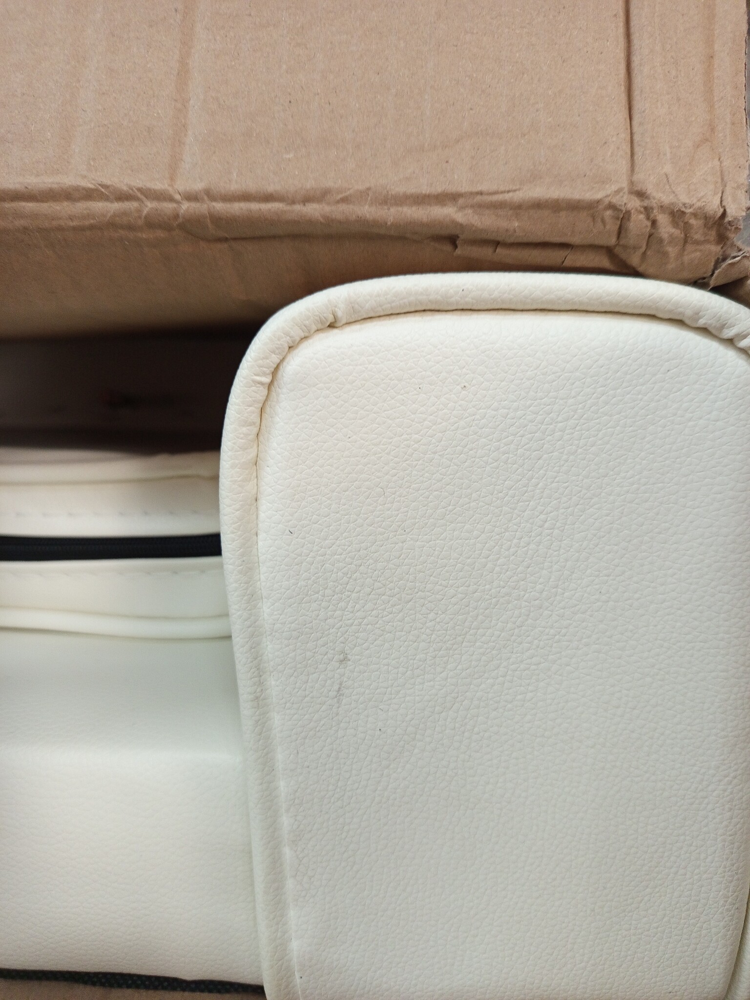 vidaXL Kinderbank Kunstleer Crème - 62% Korting!