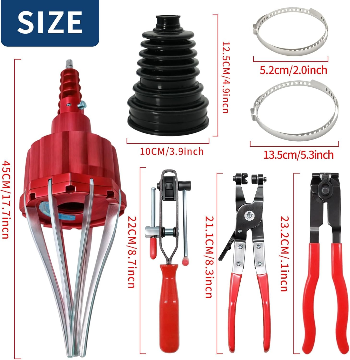 RUIZHI Asenhoes Spreider Set met 15 Klemmen & Tang - 33% Korting