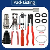 RUIZHI Asenhoes Spreider Set met 15 Klemmen & Tang - 33% Korting