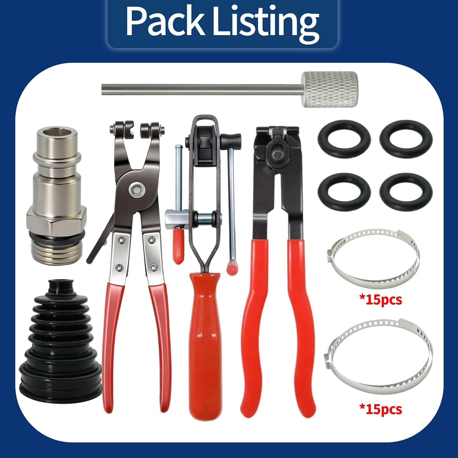 RUIZHI Asenhoes Spreider Set met 15 Klemmen & Tang - 33% Korting