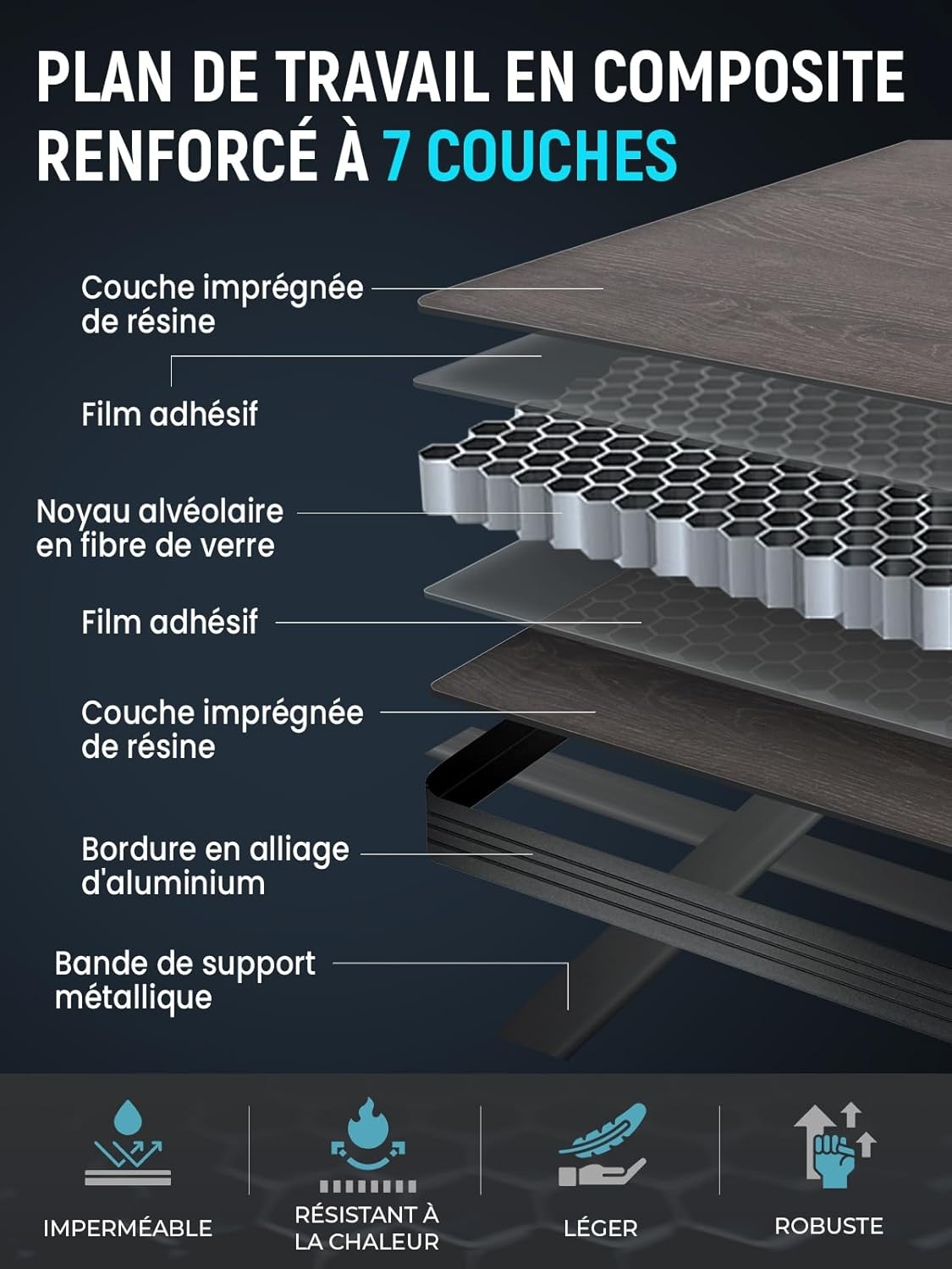 KingCamp Bamboe Campingtafel - Inhoogte Verstelbaar (30% Korting)