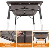 KingCamp Bamboe Campingtafel - Inhoogte Verstelbaar (30% Korting)