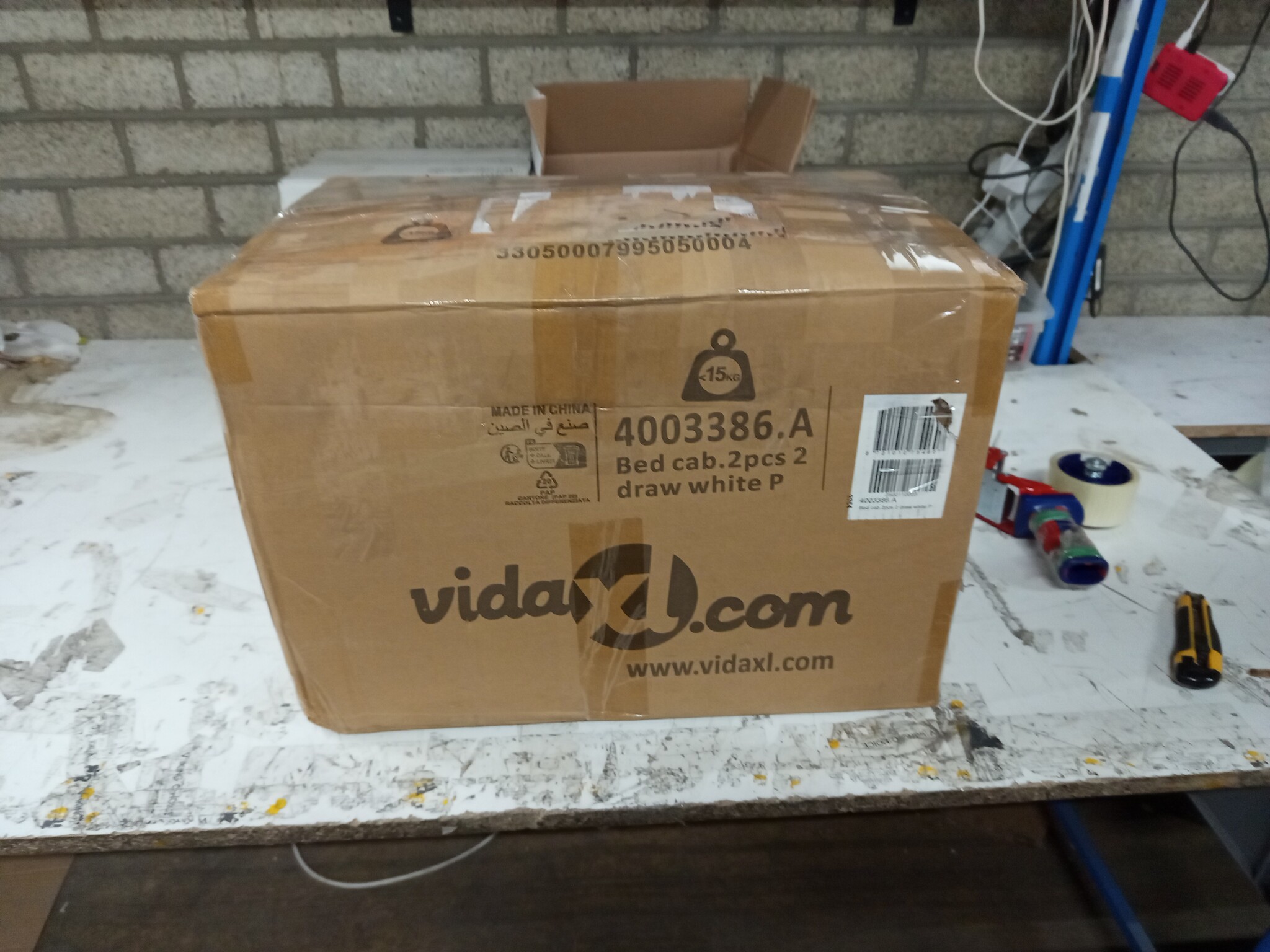 vidaXL Nachtkastjes Set - Wit (59% Korting)